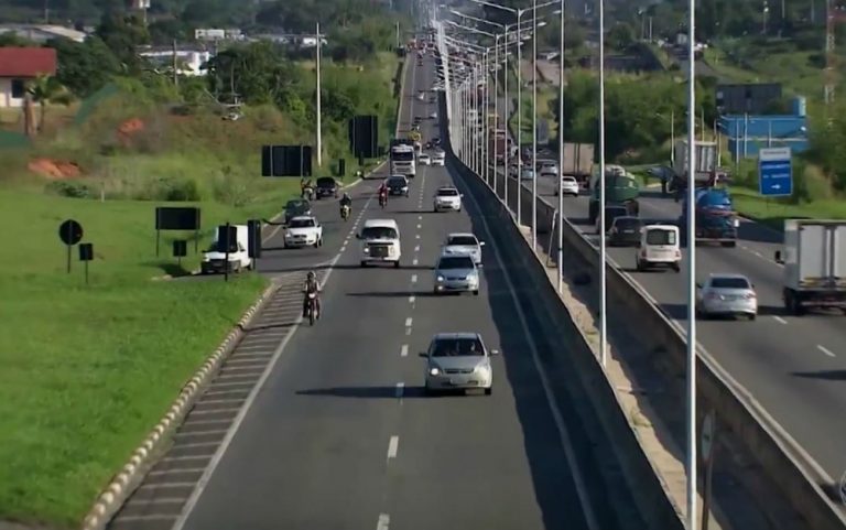 As rodovias federais baianas tiveram uma redução no número de acidentes e mortes, durante o período da semana santa — Foto: Imagem/ TV Bahia
