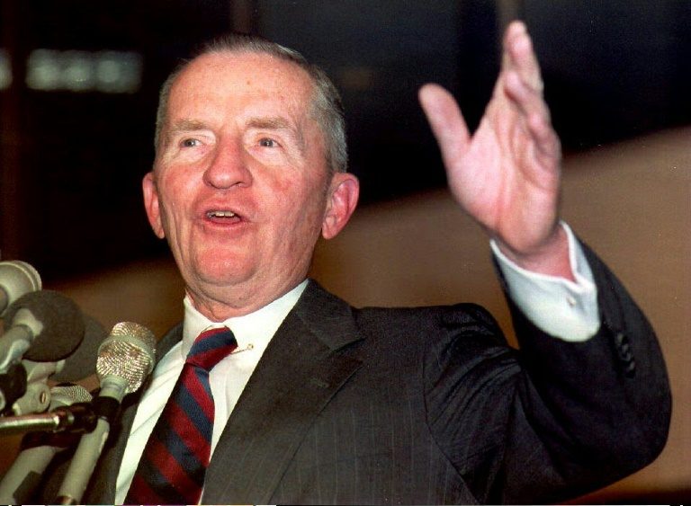 O magnata americano, Ross Perot, falecido em 9 de julho aos 89 años, foi o candidato independente que mais votos recebeu numa campanha à presidência nos EUA - AFP/Arquivos