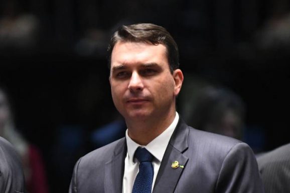 O senador Flávio Bolsonaro (Jefferson Rudy/Agência Senado)