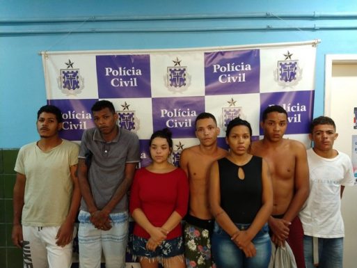 Sete pessoas são presas por suspeita de tráfico de drogas durante operação policial na BA — Foto: Divulgação/19ª Coorpin de Senhor do Bonfim