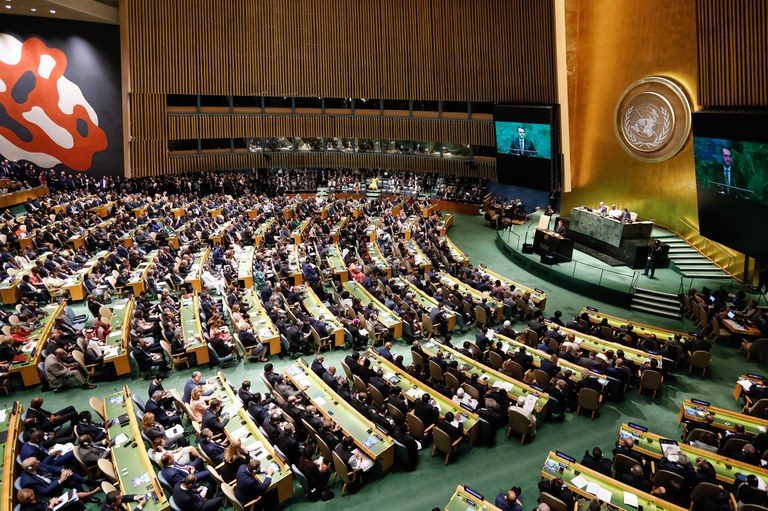 Presidente da República na abertura de Assembleia da ONU Foto: Alan Santos/PR