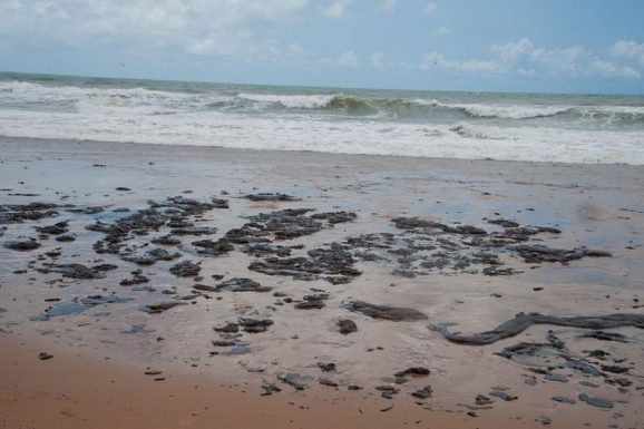 Mancha de óleo atinge o litoral do Nordeste - Adema/Governo de Sergipe