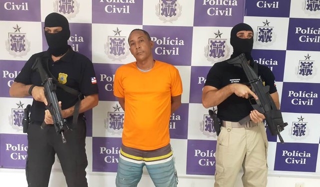 Suspeito é preso por matar amigo a pauladas em Salvador; homem tinha dívida de 3 mil com vítima — Foto: Divulgação/PC