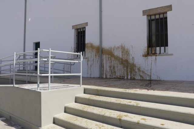 Igreja Nossa Senhora da Purificação, em Santo Amaro, é alvo de vandalismo neste domingo (1º) — Foto: Divulgação/Paróquia Nossa Senhora da Purificação