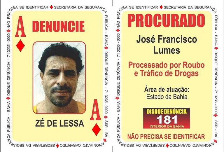 Assaltante de banco morto em ação policial no MS era a maior carta do 'Baralho do Crime' da Bahia, diz SSP — Foto: Polícia Militar/Divulgação