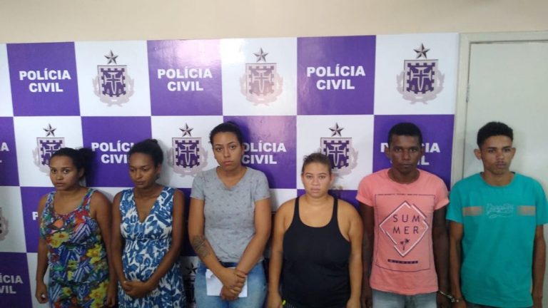 Seis foram presso em Camacan e outros seis já estavam detidos em Itabuna — Foto: Divulgação/Delegacia de Camacan