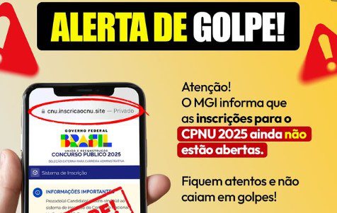 Governo alerta sobre golpe envolvendo nova edição do CNU